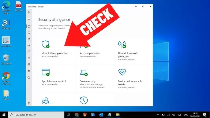 Microsoft Windows Defender checking