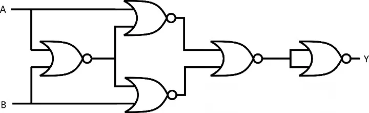 XOR Gate Using NOR Gate