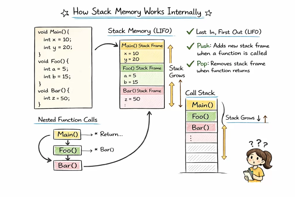 How Stack Memory Works Internally