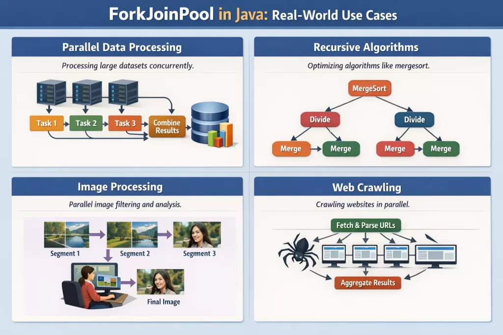 Real-World Use Cases for the fork join pool in java