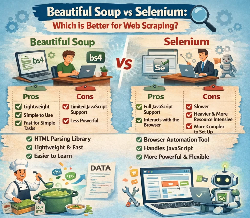 Beautiful Soup vs Selenium