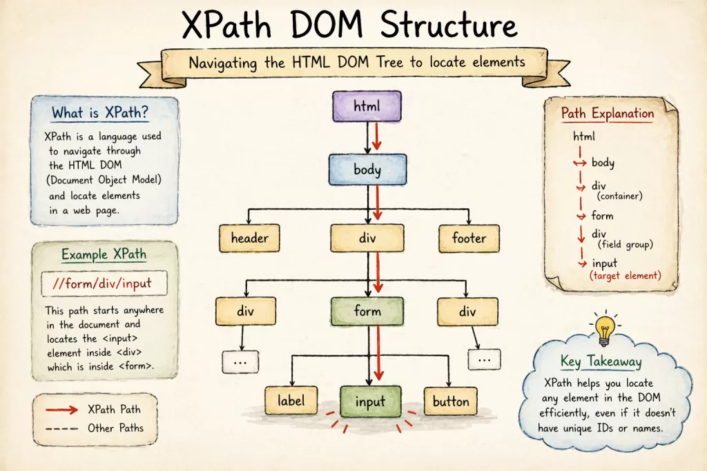 Explaining XPath DOM structure