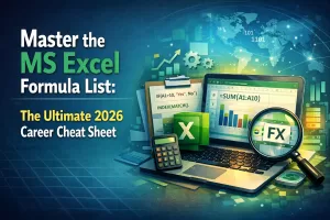 Master the MS Excel Formula List The Ultimate 2026 Career Cheat Sheet
