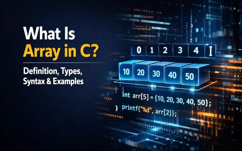 What Is Array in C Definition, Types, Syntax & Examples