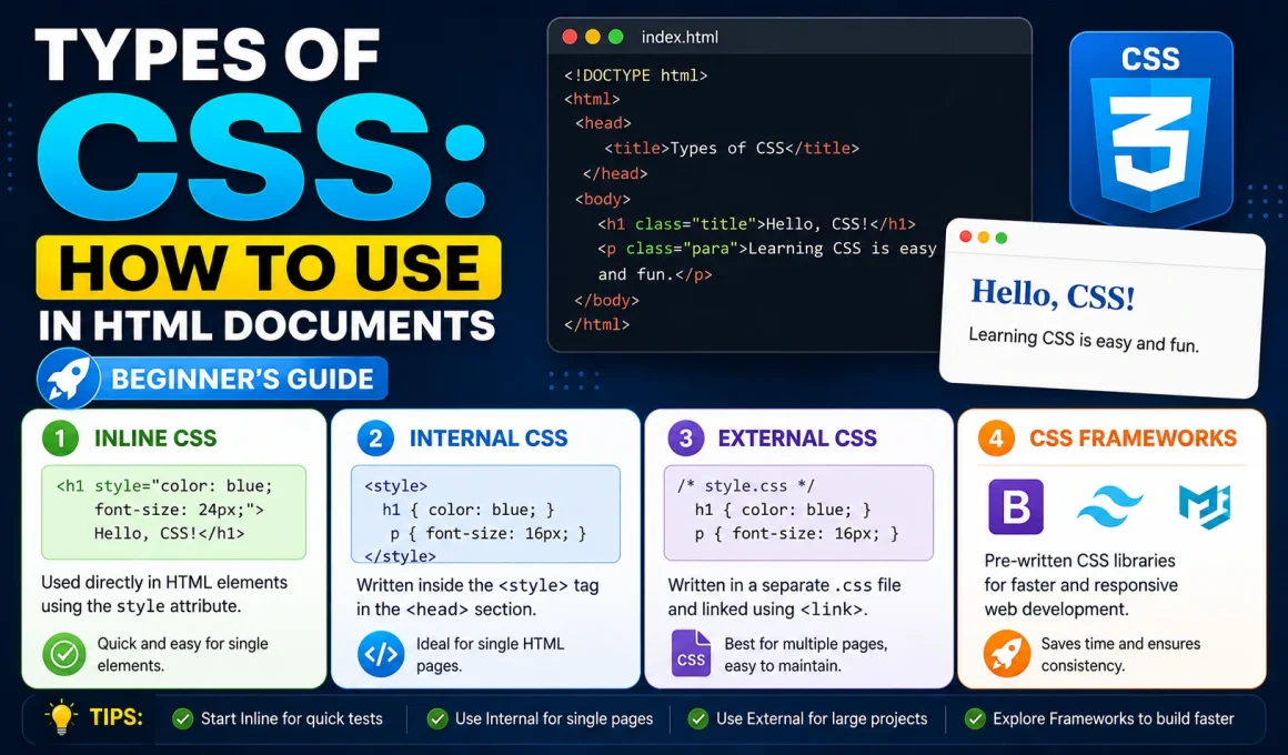 CSS types for beginners