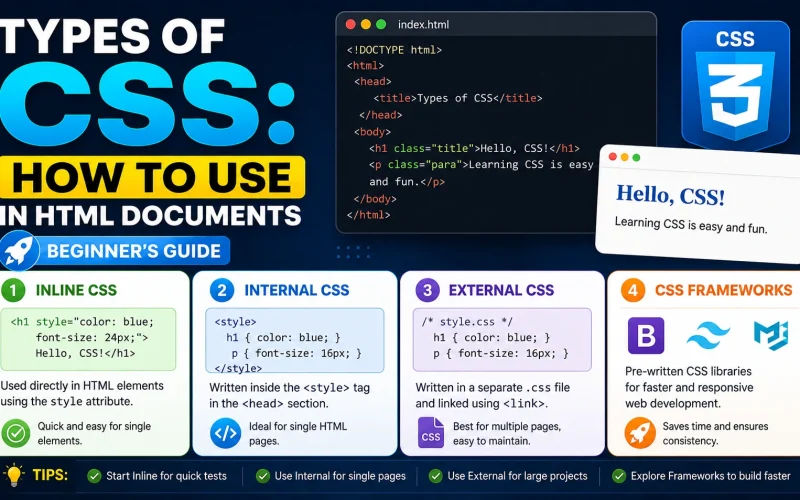 CSS types for beginners