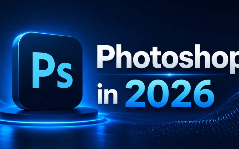 Futuristic Photoshop promotion in 2026