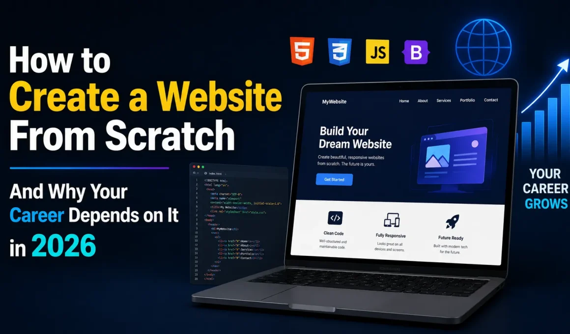 How to Create a Website From Scratch And Why Your Career Depends on It in 2026