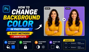 How to Change Background Color in Photoshop (4 Easy Methods + Shortcuts)