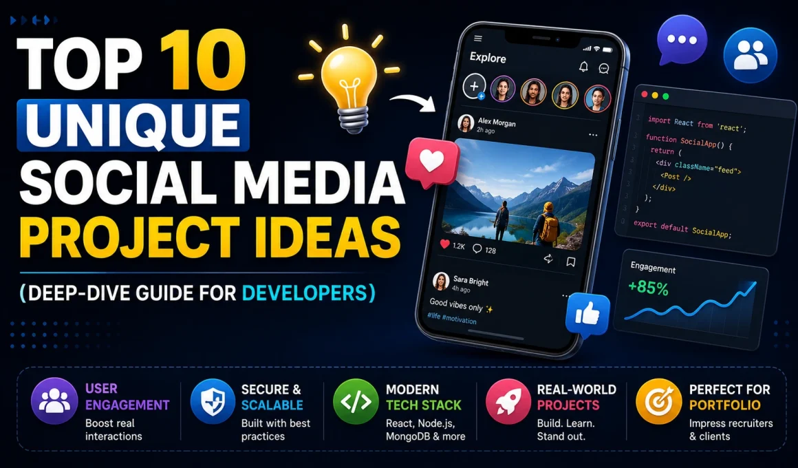 Social media project ideas for developers