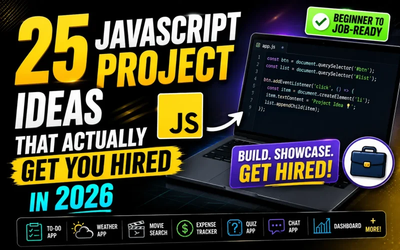 JavaScript project ideas that get hired