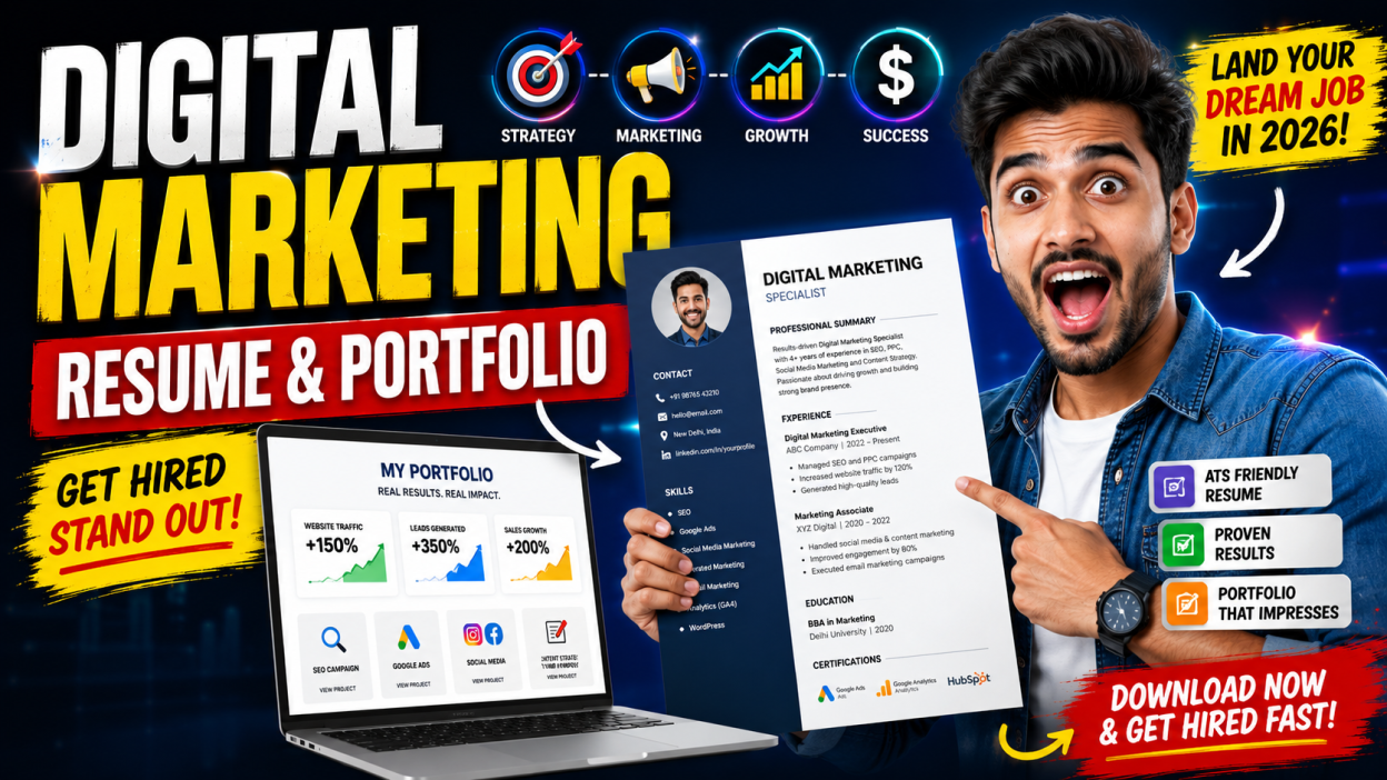 Digital Marketing Resume and Portfolio