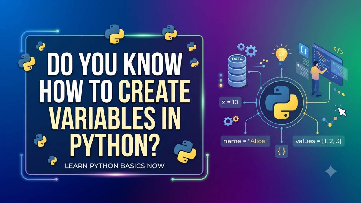 Do You Know How To Create Variables In Python